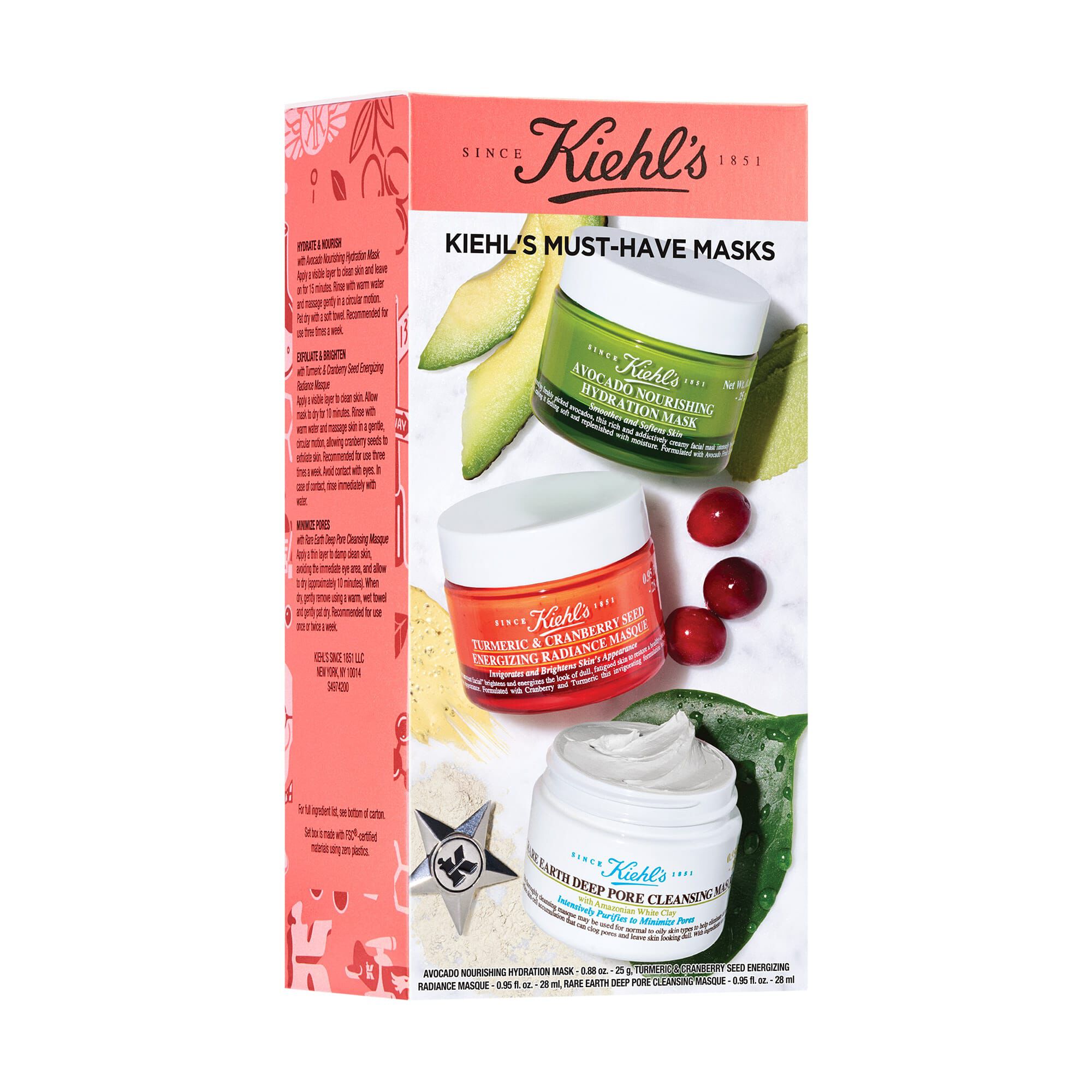 Kiehl's Must Have Masks Gift Set For All Skin Types Kiehl's